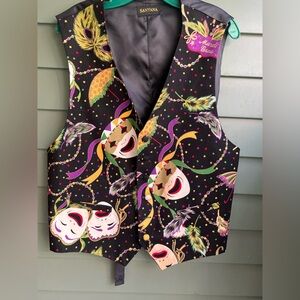 Carlos Santana Colorful Mardi Gras Vest